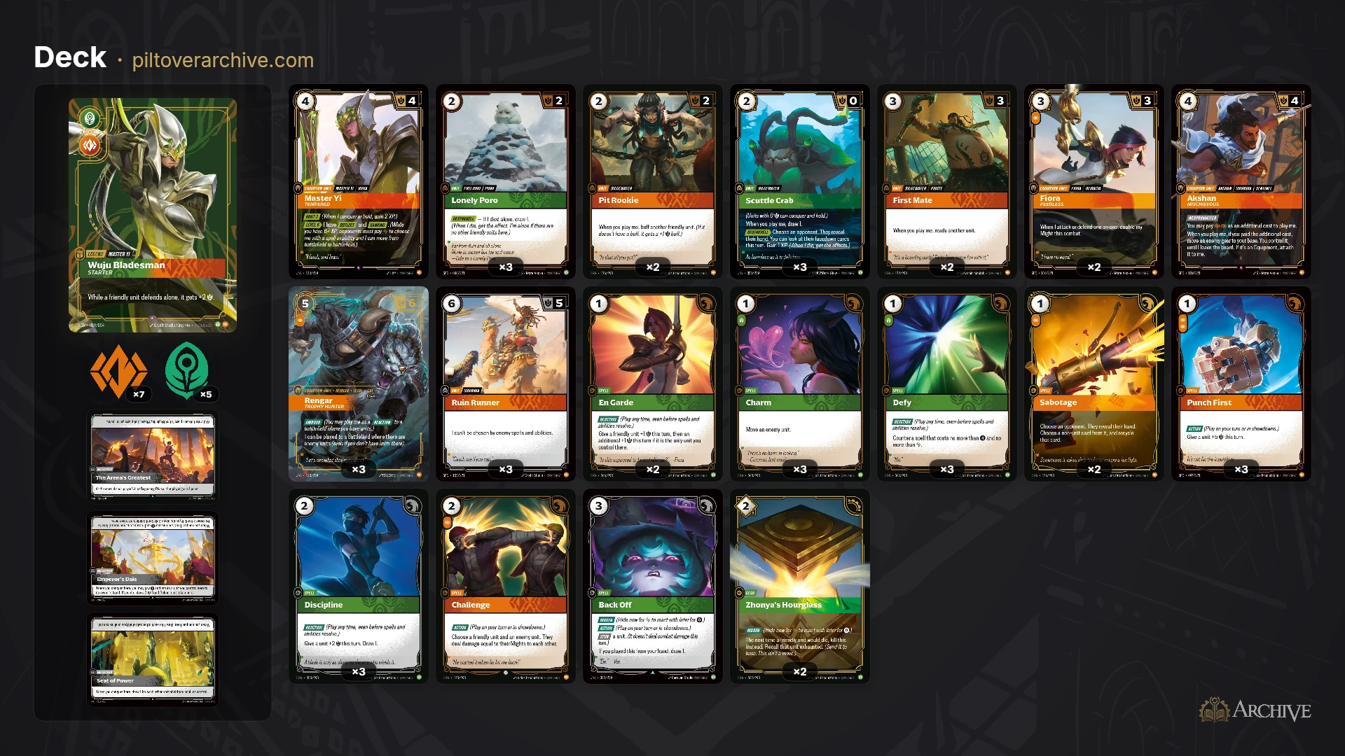 Deepdust decklist